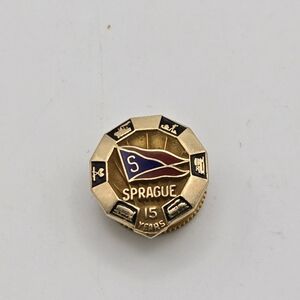 Sprague 15 Year Service Award Pin 10K